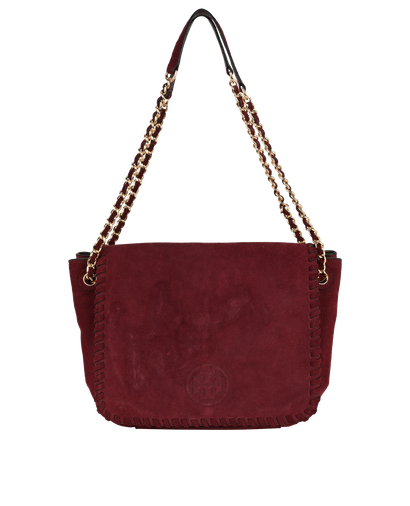 Marion, &pound;150, Handbags, Burgundy, Suede, Front view
